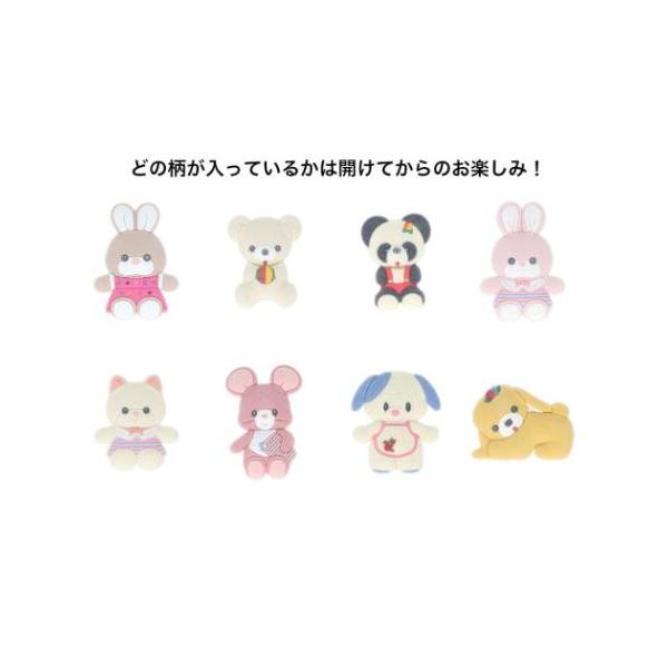 ピンバッチ レトロぬいぐるみこれくしょん フロッキーピンバッジ 全8種