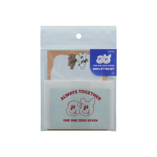 ONE ONE ZERO SEVEN ミニレターセット 1107 イルイルゴンチル グッズ 手紙セット キャラクター ミニレター