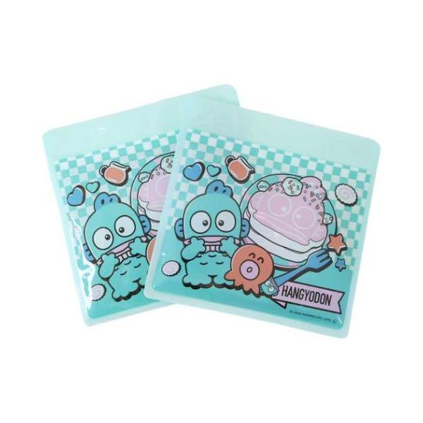 ハンギョドン ひんやりジェル保冷袋 2Pセット サンリオ ジップバッグ キャラクター サンタン