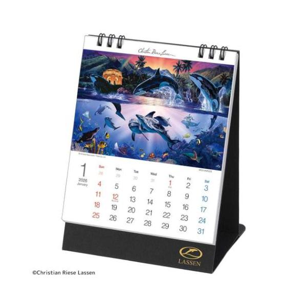 50%OFF】2026 Calendar 卓上T クリスチャン リース ラッセン