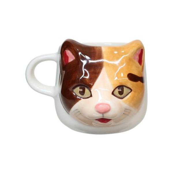 マグカップ アニマル 3Dマグ ミケネコ ねこ トモコーポレーション