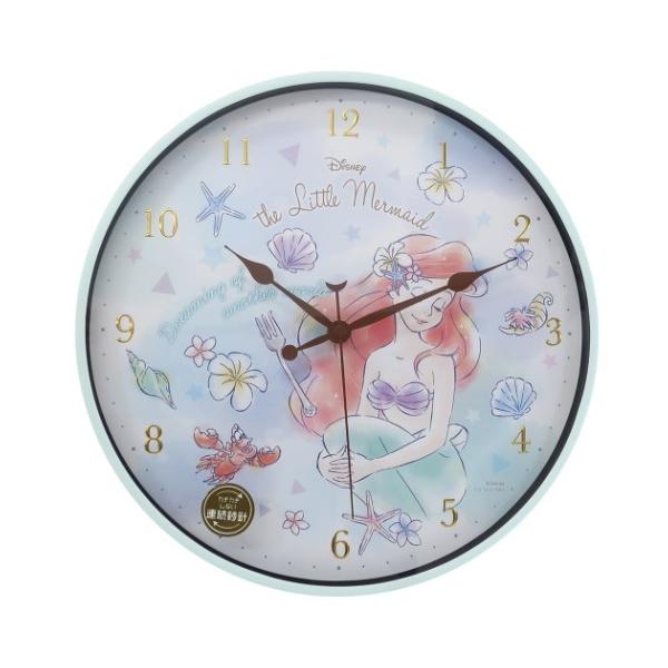 ディズニープリンセス インデックスウォールクロック リトルマーメイド