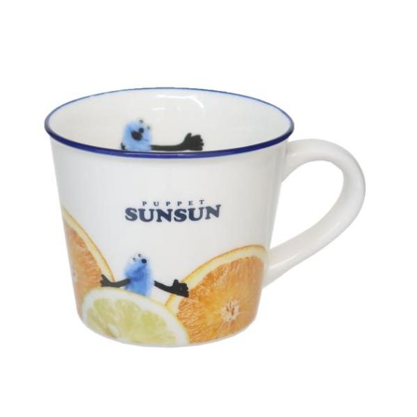 「マグカップ」 カラーラインマグ パペットスンスン マグカップ PUPPET SUNSUN ティーズファクトリー シトラス グッズ フチのカラーラインがおしゃれ SNSで人気のキャラクター[パペットスンスン]がグッズになって登場こちらはブレ...
