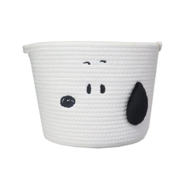 スヌーピー キャラクター 収納用品 ロープバスケット Lサイズ ノーマル ピーナッツ グッズ