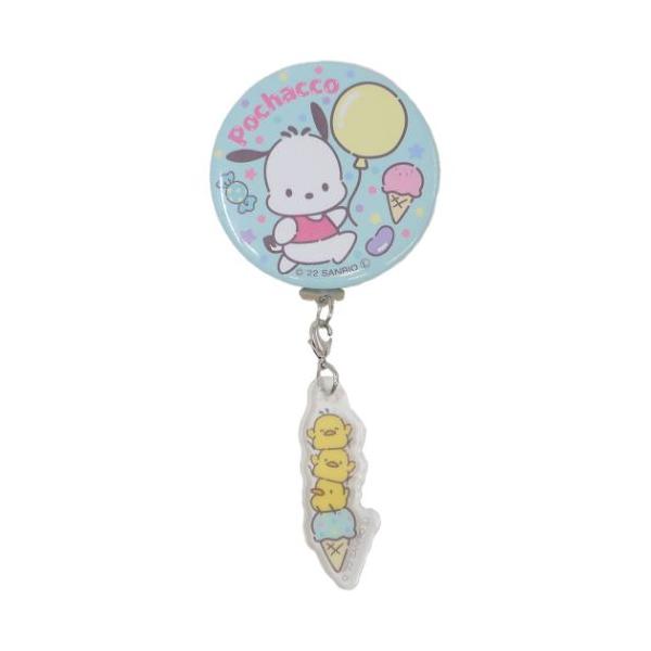 ポチャッコ サンリオ キャラクター 缶バッジ チャーム付き缶バッジ