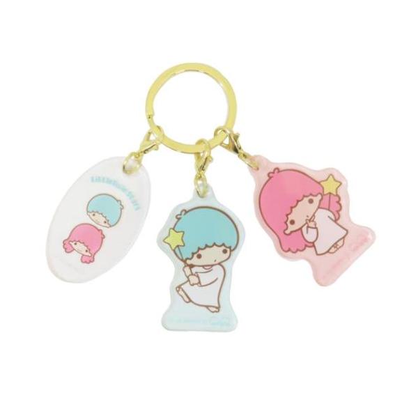 リトルツインスターズ グッズ キーリング キャラクター 3チャーム