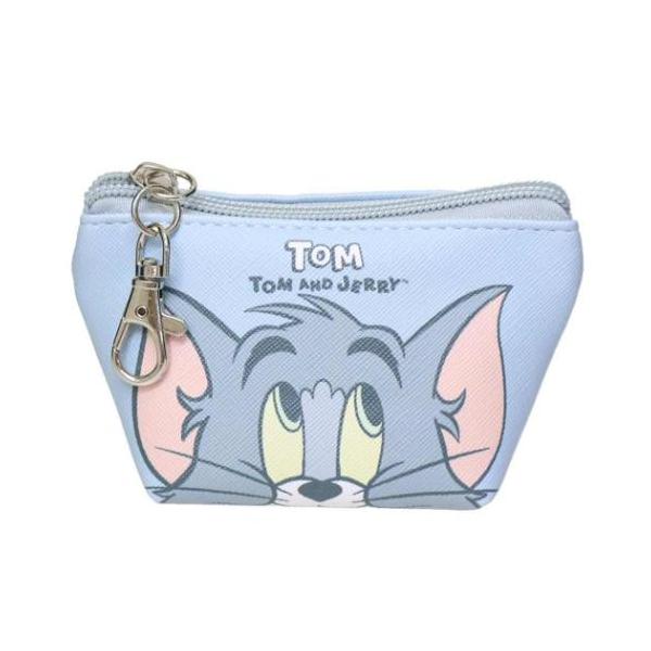 「ミニポーチ クリアポーチ」 トムとジェリー キャラクター ミニポーチ 三角ミニポーチ TM トム ワーナーブラザース イヤホンやリップ、目薬など小物の収納に便利 大人気トム＆ジェリーグッズにまたまた可愛いnewアイテム登場こちらはイヤホン...
