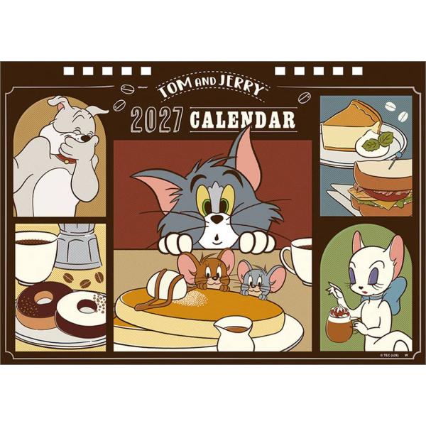【取寄品】トムとジェリー 2027 Calendar 卓上カレンダー2027年 令和9年暦 ワーナーブラザース トライエックス