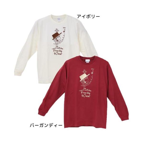 水森亜土 刺繍ロングスリーブT-SHIRTS Tシャツ オンナノコ