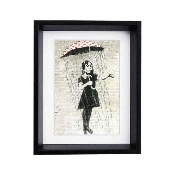 ザ ワールドアウトゼアー バンクシー Banksy アートフレーム BK-01605 ユーパワー Sサイズ グッズ