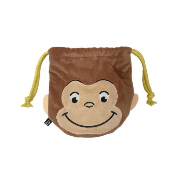 おさるのジョージ グッズ 巾着袋 絵本キャラクター ぬいぐるみ巾着