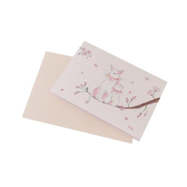 「グリーティングカード」 グリーティングカード トコロムギ メッセージカード 桜 POP UP 贈ってももらっても楽しいグリーティングカード クスッと笑顔にしてくれるユニークなコムギアニマルたちと一緒に春のご挨拶を！桜の木の下で桜もちと三色...