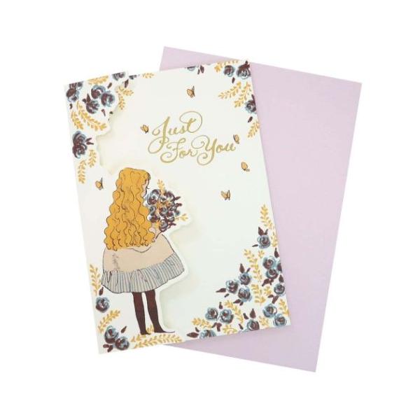 「グリーティングカード」 グリーティングカード くらはしれい ポップアップ グリーティングカード フォーユー（花束） お祝い くらはしれいの絵本の世界が広がるグリーティングカード イラストレーター くらはしれいさんの繊細なイラストが素敵なグ...