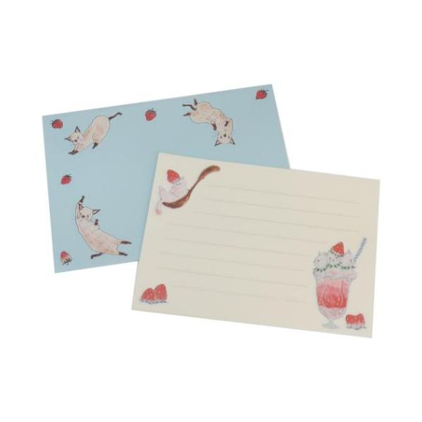 「レターセット」 レターセット トコロコムギ 手紙セット アクティブコーポレーション いちご グッズ たっぷり書き込めて大人も使いやすいレターセット ゆるくてちょっとあやしいどうぶつたちを描くイラストレーター[トコロコムギ]シリーズこちらは...