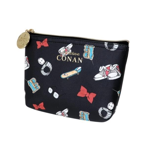 名探偵コナン グッズ コスメポーチ スクエア フラットポーチ アイテム柄 アニメキャラクター キャラクターのシネマコレクション 通販 Paypayモール
