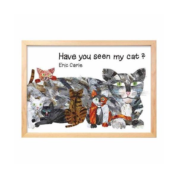�G���b�N�J�[�� Eric Carle �G�{��� �Ǌ|���p �A�[�g�t���[�� �A�[�g�|�X�^�[ Have You Seen My Cat�H