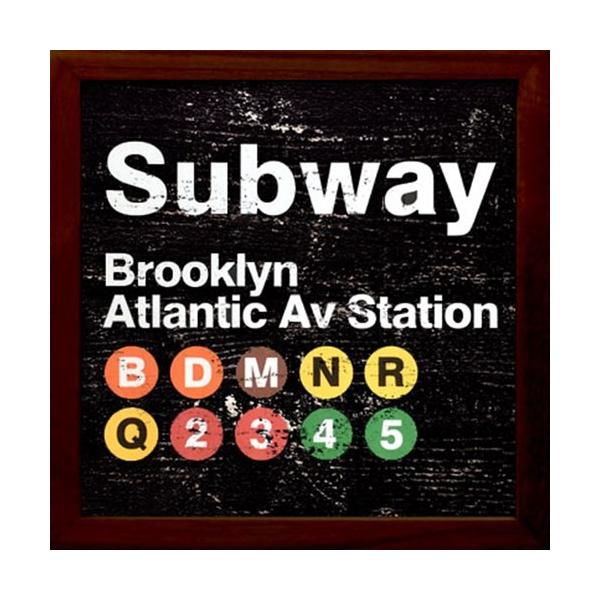 TCt[ JtF CeA SIGN FRAME subway H 22×22×2cm zi Mtg 