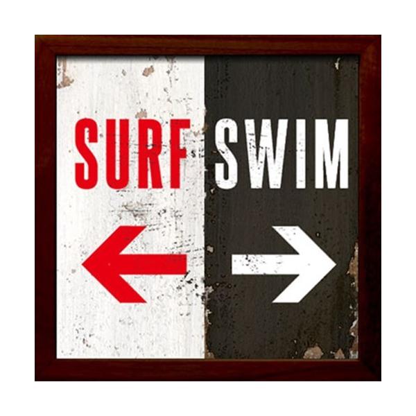 TCt[ JtF CeA SIGN FRAME Surf Swim H 22×22×2cm