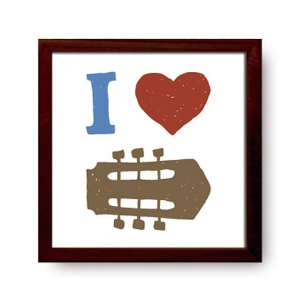 TCt[ JtF CeA SIGN FRAME I Love Music H 22×22×2cm zi