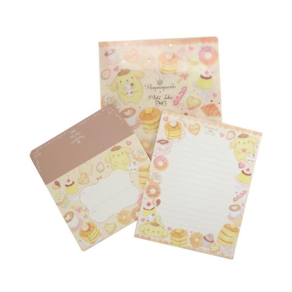 ポムポムプリン × たけいみき A5 ファイル付き レターセット サンリオ