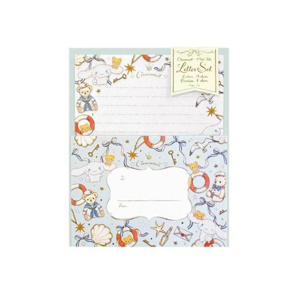 「レターセット」 サンリオキャラクターズxたけいみき 手紙セット レターセット マリン シナモロール サンリオ 大切な人に贈りたくなるかわいいLETTER SET 大人気[サンリオキャラクターズ]と女の子がときめくガーリーイラストが人気の[...