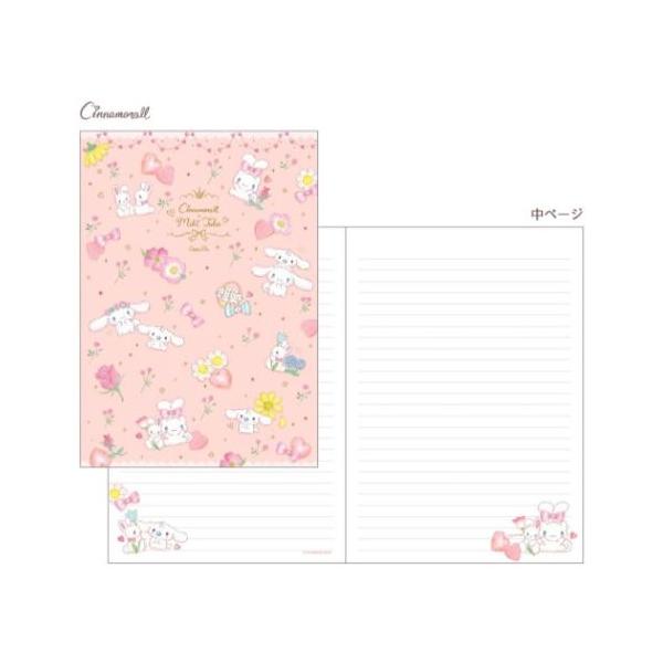 シナモロール たけいみき ガーリーイラスト 横罫ノート A5ノート パステルブーケ 新入学
