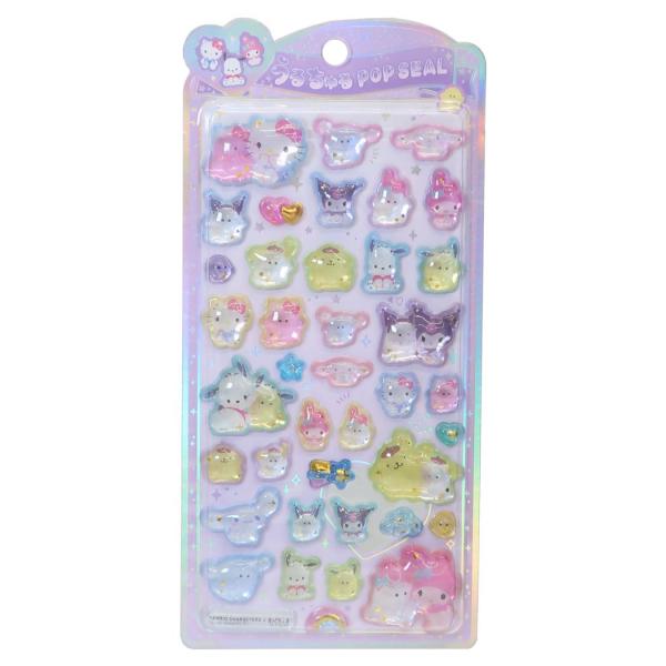 サンリオキャラクターズ シールシート うるちゅるポップシール サンリオxオバケーヌ Sanrio クラックス