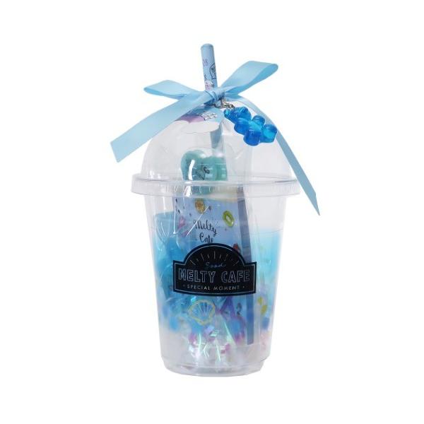 文房具セット Melty Cafe カップ型 ギフトセット ブルー おしゃれ
