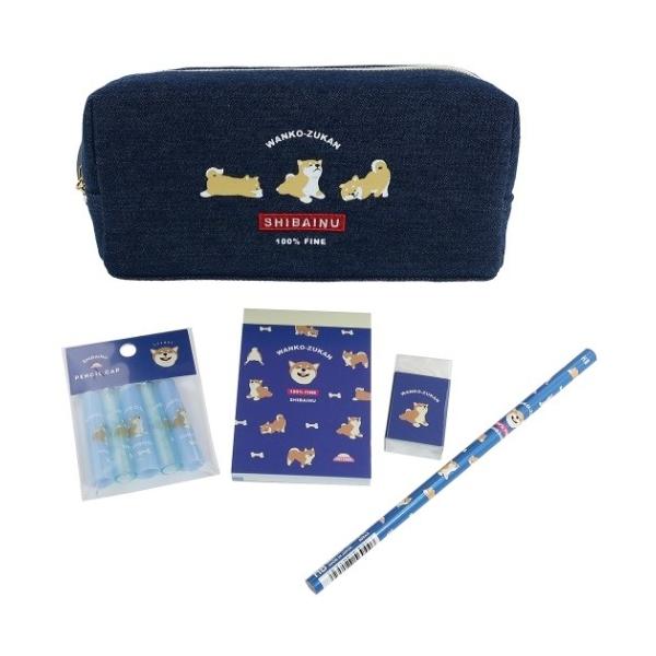 かわいい文房具セット 5点文具セット プレゼント WANKO ZUKAN 女の子