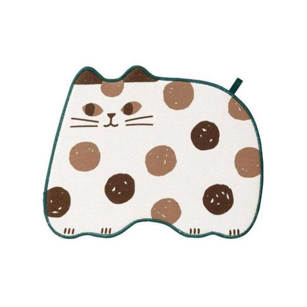 「キッチン雑貨その他」 水切りマット 吸水マット BR デコレ ちょとした洗い物や乾燥機が使えない食器の水切りに 毎日が楽しくなるキュートな雑貨シリーズこちらはかわいい猫型ダイカットの[食器用水切り吸水マット]ちょっとした洗い物や乾燥機が使...