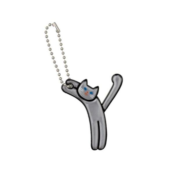 「キーホルダー」 猫のイニシャルキーリング Cat's initial ネコのイニシャルシリーズ キーリング ねこ デコレ Y リフレクター素材の交通安全キーリング ネコたちがアルファベットのポーズをとった面白かわいいイニシャルシリーズ通学...