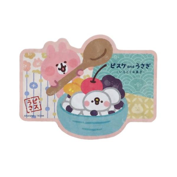 カナヘイの小動物 トラベル ステッカー ビッグシール ピスケとうさぎのいろどりお菓子 3 Lineクリエイターズ エンスカイ 耐水耐光ステッカー キャラクターのシネマコレクション 通販 Paypayモール