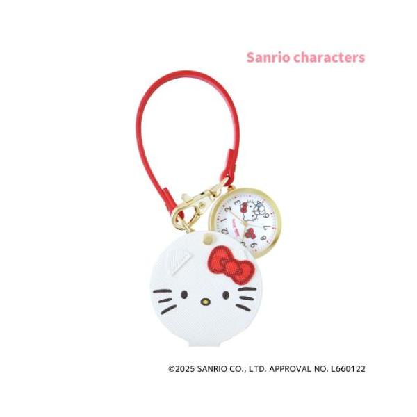「腕時計」 ハローキティ グッズ 懐中時計 サンリオ キャラクター フェイスダイカットウォッチS かわいいフェイス型のポーチが付いたキーチェーンウォッチ 大人気サンリオキャラクターのおしゃれなファッションウォッチシリーズこちらはかわいいフェ...