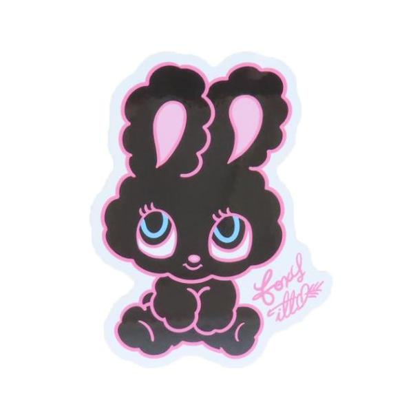 「ステッカーその他」 ステッカー foxy illustrations CREATORS CIRCUS クリエイターズサーカス Black Bunny 耐水 耐光 圧倒的存在感のBIGステッカー サーカスのような「ワクワク、ドキドキ」「カラ...