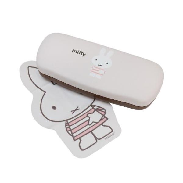 「メガネ サングラス」 ミッフィー グッズ 眼鏡ケース 絵本キャラクター メガネケース＆クロスセット beige ミッフィーのメガネケース＆クロスセット ディックブルーナの人気絵本[miffy/ミッフィーちゃん]グッズにまたまた可愛いnew...