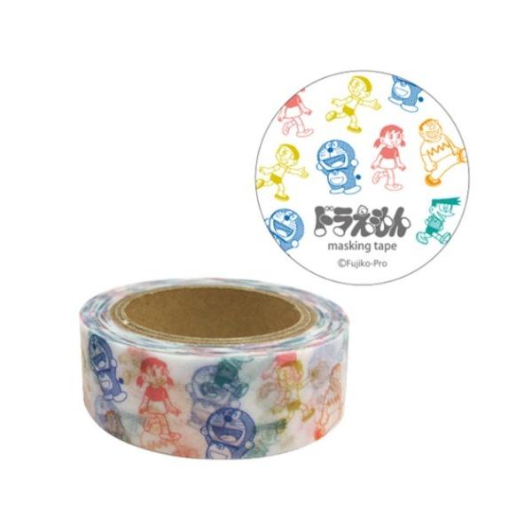 ドラえもん マスキングテープ 15mm マステ みんな グリーンフラッシュ