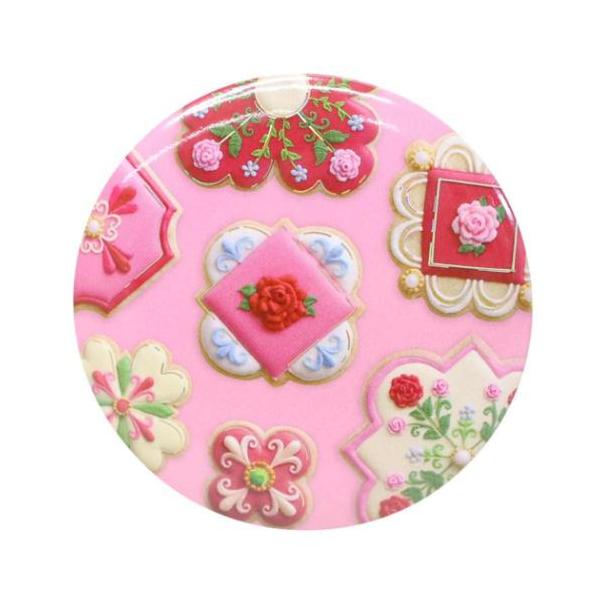 「手鏡」 缶ミラー KUNIKA 手鏡 Green Flash red お花をテーマにしたクッキーのデザインを楽しめるシリーズ 人気のスイーツアーティストKUNIKAさんとのコラボレーション雑貨が登場アイシングクッキーの美しいデザインと世界...