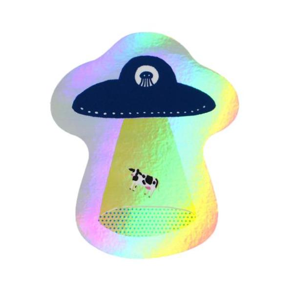 「ステッカーその他」 ダイカットシール ミカクニン オーロラステッカー UFO Green Flash 未確認の魅力と不思議な世界観をテーマにしたシリーズ 未確認な彼らの魅力と不思議な世界観をテーマしたステーショナリーシリーズこちらはスマホ...