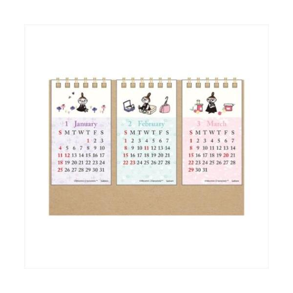 「キャラクター キッズ」 ムーミン 卓上カレンダー2026年 北欧 2026Calendar インテリア リトルミイ３か月卓上カレンダー ひと目で3ヵ月分の日付がわかる卓上タイプカレンダー ひと目で3ヵ月分の日付がわかる、シンプルで使いやす...