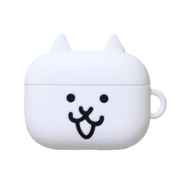【公式】にゃんこ大戦争 AirPods Pro(第2世代)/AirPods Pro 対応 シリコンケース ネコ 殺意のネコ シリコンカバー AirPods Proケース AirPods Proカバー イヤホンケース イヤホンカバー ホワイト 白 ブラック 黒 ソフトケース エアーポッズプロ キーホルダー