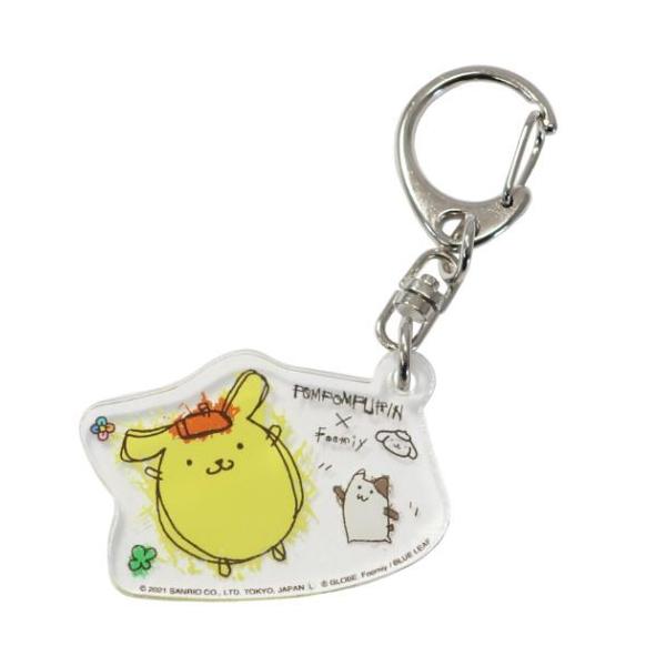 ポムポムプリン× Foomiy キャラクター キーリング アクリル