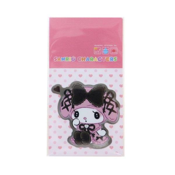 マイメロディ サンリオ キャラクター ミニシール ビニールステッカー ブラックリボン プレゼント 男の子 女の子 ギフト バレンタイン