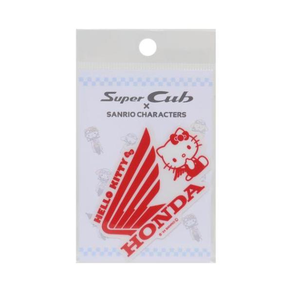 「ステッカー：キャラクター」 ハローキティ ダイカットシール 透明ステッカー HONDAxサンリオキャラクターズ 01 サンリオ ゼネラルステッカー 自転車やパソコンいろんなところに貼って楽しい耐水ステッカー 大人気サンリオキャラクターとH...