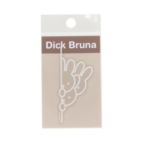 「ステッカー：キャラクター」 ミッフィー ディックブルーナ 絵本キャラクター ダイカットシール クリアステッカー ひょっこり 自転車やパソコンいろんなところに貼って楽しい耐水ステッカー ディックブルーナの人気絵本[miffy/ミッフィーちゃ...