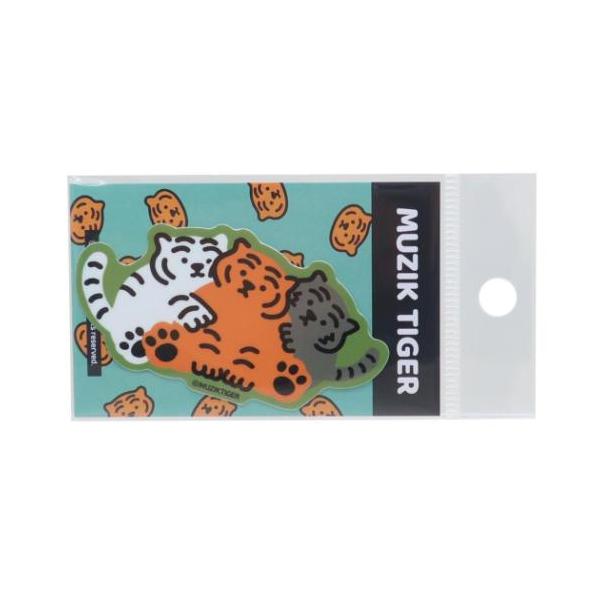 「ステッカーその他」 ダイカットシール MUZIK TIGER ムジークタイガー ダイカットミニステッカー 集合 自転車やパソコンいろんなところに貼って楽しい耐水ステッカー 韓国発のアクセ、ライフスタイルブランド[MUZIK TIGER/ム...