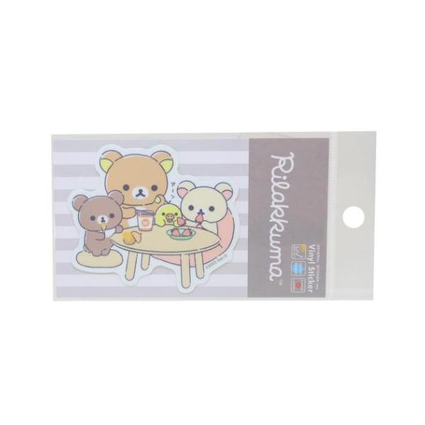 「ステッカー：キャラクター」 リラックマ グッズ ステッカーキャラクター キャラクター ダイカットステッカー 自転車やパソコンいろんなところに貼って楽しい耐水ステッカー サンエックスの大人気キャラクター[リラックマ]グッズにまたまた可愛いn...