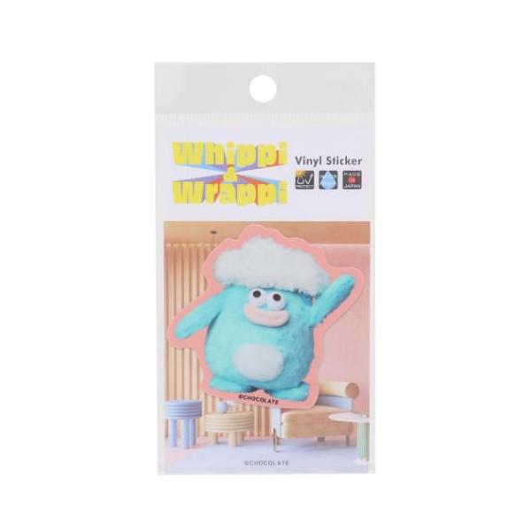 「ステッカー：キャラクター」 ホイッピ＆ラッピ ビニールステッカー ダイカットシール ホイッピ キャラクター 自転車やパソコンいろんなところに貼って楽しい耐水ステッカー かわいい2人の愛の攻防戦がSNSで話題[ホイッピ＆ラッピ]グッズにまた...