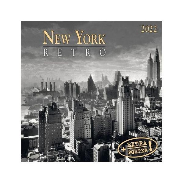 2022年 カレンダー 輸入 壁掛けNew York Retro ニューヨーク レトロ artwork STUDIOS 写真 風景