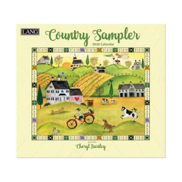 「LANG/ラング」 2026 Calendar LANG ラング 壁掛けカレンダー2026年 Country Sampler Cheryl Bartley 毎年人気のアメリカLANG社のカントリー&amp;フォークカレンダー 毎年人気の[...