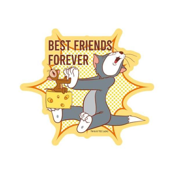 「ステッカー：キャラクター」 トムとジェリー シール ダイカットステッカー HAPPY HOLIDAYS WITH CHEESE！ A ワーナーブラザース インロック トムとジェリーの可愛い雑貨シリーズ 大人気トム＆ジェリーグッズからまたま...